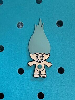 Retro Troll Bogg Charm-70's Themed Bogg Charm-Yellow Troll Charm-New!